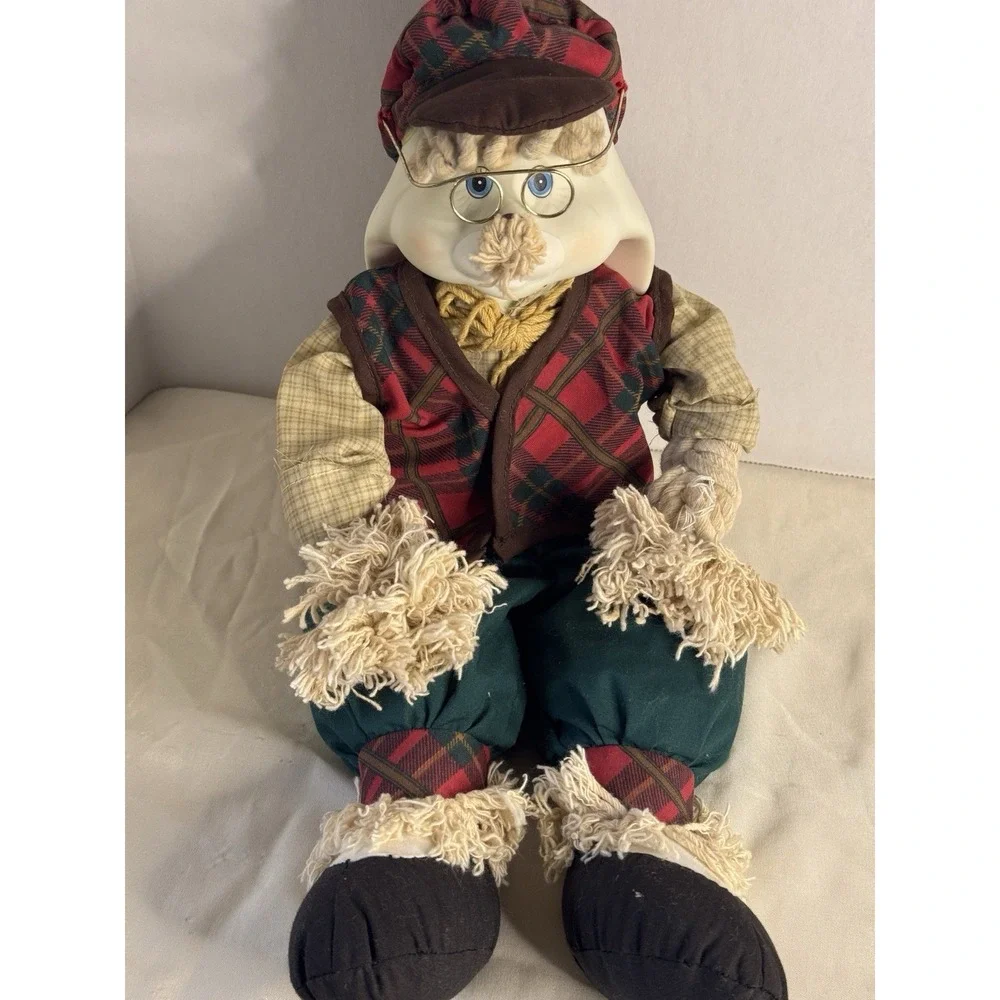 House of Lloyd Grandpa Lloyd & Grannie Flo Bunny Doll‎ Set 1996-97 Vintage Plush